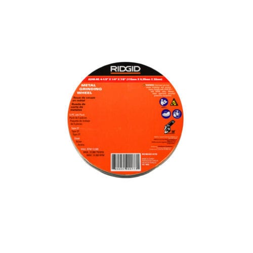 Disco abrasivo de óxido de aluminio - RCW451478 - Ridge Tool - para rectificado / para materiales ferrosos / para metal
