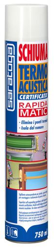Masilla silicona - SCHIUMA TERMO ACUSTICA - Saratoga Int Sforza - para obra de construcción / química