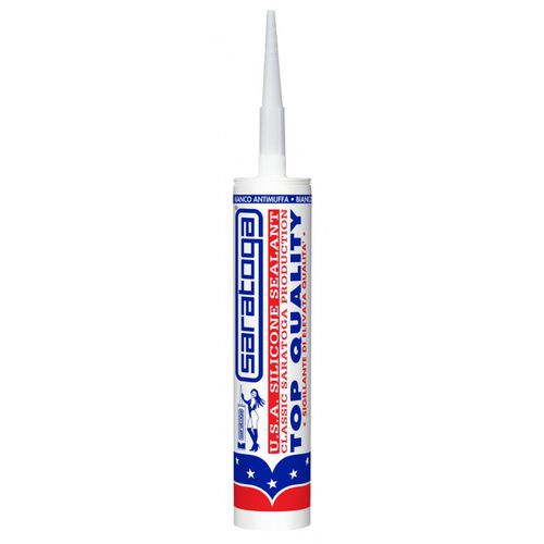 Masilla silicona - USA WHITE C.P. ANTIMUFFA - Saratoga Int Sforza - monocomponente / para aplicaciones solares / para aplicaciones sanitarias