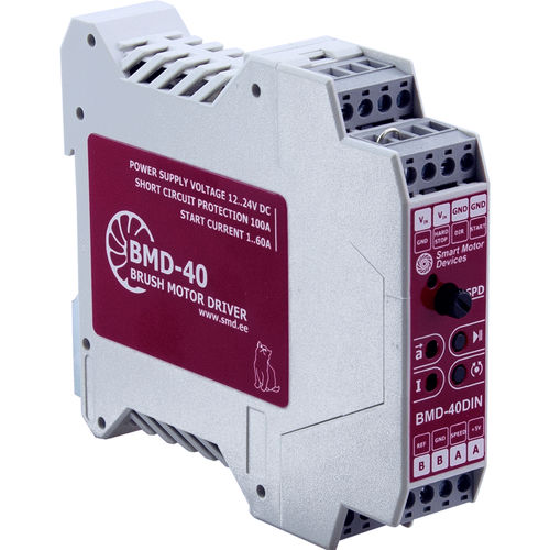 Controlador de motor con escobillas - BMD-40DIN - Smart Motor Devices - DC / con entradas analógicas / regulador de velocidad