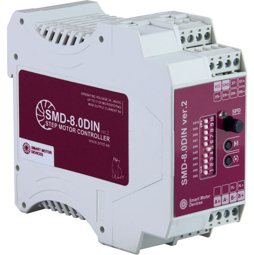 Controlador de motor micropaso - SMD-8.0DIN ver.2 - Smart Motor Devices - paso a paso 2 fases / DC / entradas digitales