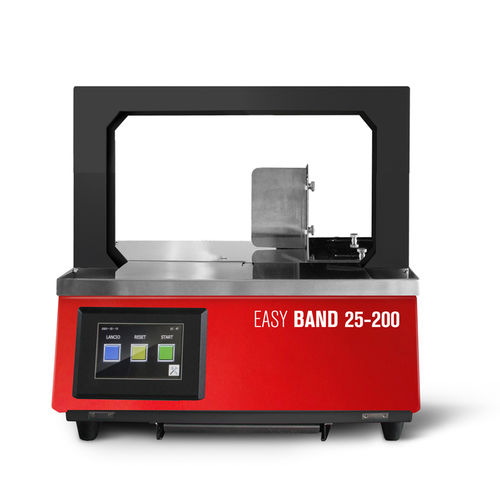 Máquina de colocación de cinta automática - Easy Band 25-200 - ISG Pack - de mesa / con pantalla táctil / de película OPP