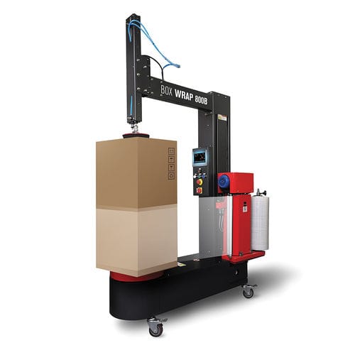 Envolvedora semiautomática - Box Wrap 800B - ISG Pack - con plataforma giratoria / con freno mecánico / de cajas