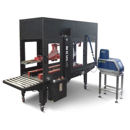 Precintadora de cajas de cartón varias solapas - Auto Tape 50 HM - ISG Pack - cola hot-melt / automática