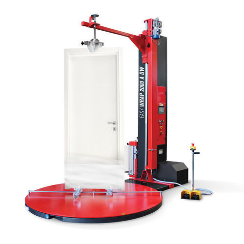 Envolvedora vertical - Easy Wrap 2000A DW - ISG Pack - semiautomática / con freno mecánico / para puertas y ventanas