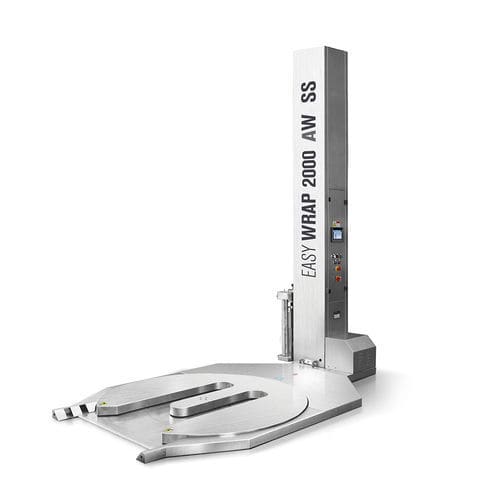 Envolvedora con plataforma giratoria - Easy Wrap 2000 AW SS - ISG Pack - semiautomática / con freno mecánico / para transpaletas