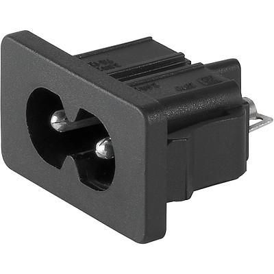Conector de alimentación eléctrica - 2570 series - SCHURTER - DIN / PCB / de presión