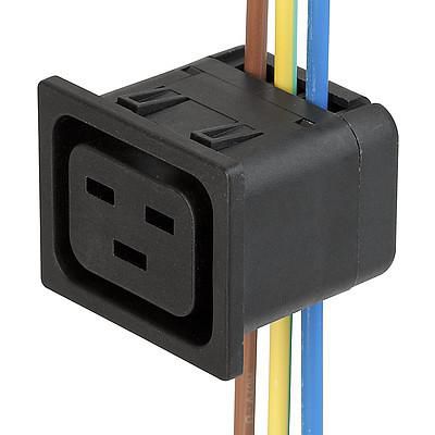 Clavija para montar sobre panel - 4710 series - SCHURTER - IEC