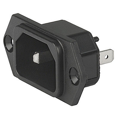 Tomacorriente para montar sobre panel - 6102-3 - SCHURTER - IP54 / IP40 / 2 polos