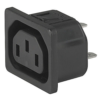 Tomacorriente para montar sobre panel - 6600-4 - SCHURTER - IP54 / IP30 / 3 polos