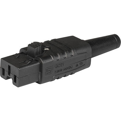 Clavija para montar sobre panel - GC21 - SCHURTER - 3 polos / de rosca / IEC