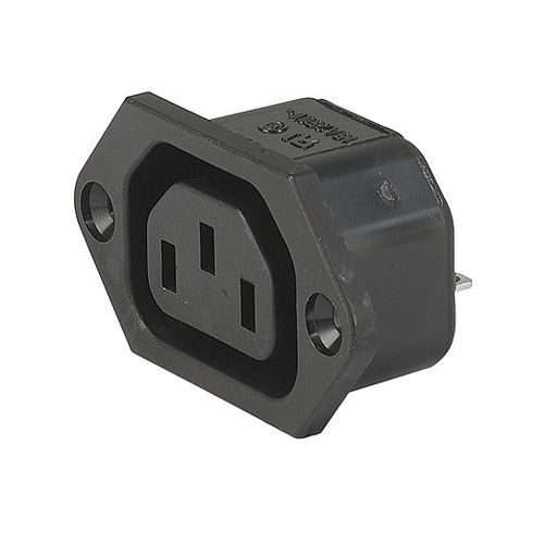 Tomacorriente para montar sobre panel - 6600-3 - SCHURTER - IP30 / 3 polos / de rosca