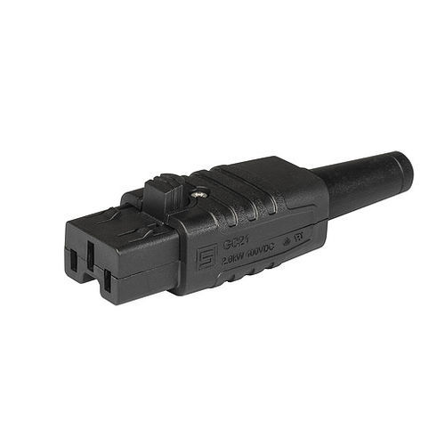 Clavija para montar sobre panel - GC21 - SCHURTER - 3 polos / de rosca / IEC
