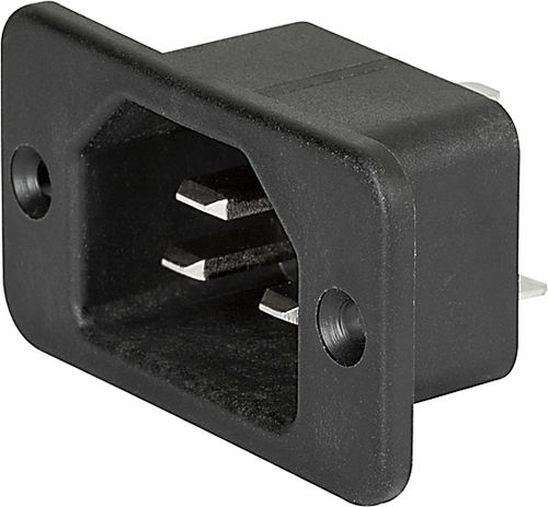 Conector de alimentación eléctrica - 1681 series - SCHURTER - DIN / cuadrado / enchufable