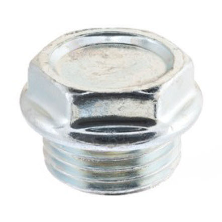 Tapón cilíndrico - 11F - NOSTRALI - de cabeza hexagonal / roscado / de acero