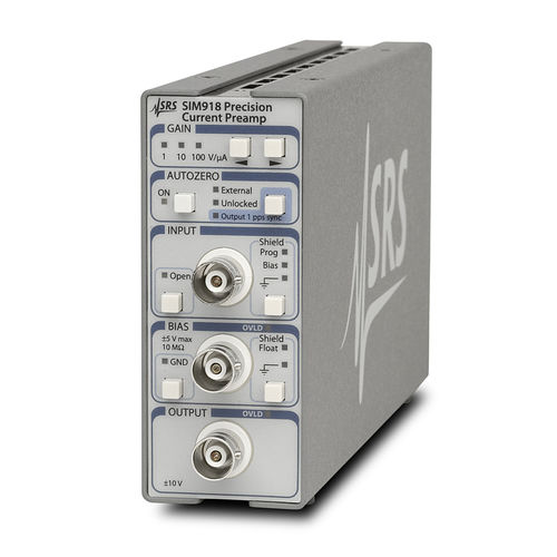 Preamplificador de corriente - SIM918 - Stanford Research Systems - de precisión / electrónico / ancho de banda