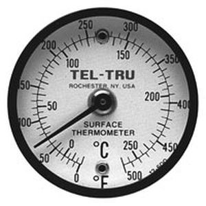 Termómetro bimetálico - Tel-Tru Manufacturing - analógico / de esfera / para montaje en superficie