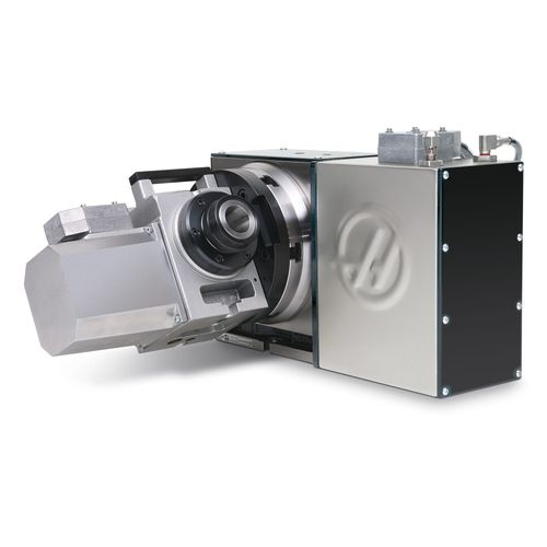 Mesa rotativa accionada por motor - T5C - Haas Automation - basculante / para mecanizado / con 5 ejes