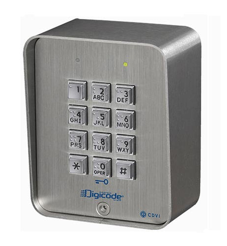 Teclado numérico 12 teclas - CBB - CDVI IBERICA SL - de pared / de acero inoxidable