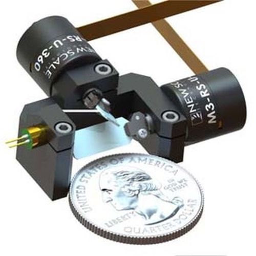 Platina de posicionamiento de inclinación - DK-M3-RS-U-2M-20-L - COMESTERO SISTEMI - piezoeléctrica / 2 ejes / en miniatura