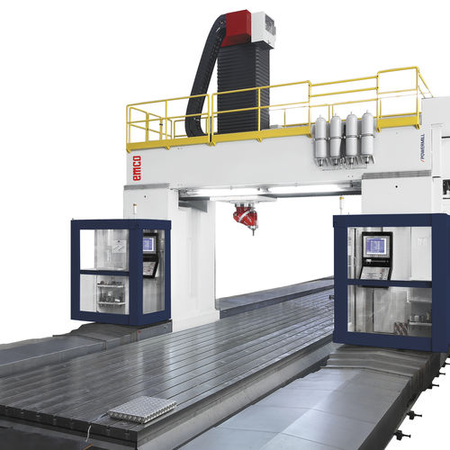 Centro de mecanizado de pórtico - POWERMILL - EMCO GmbH - 3 ejes / universal / con mesa rotativa