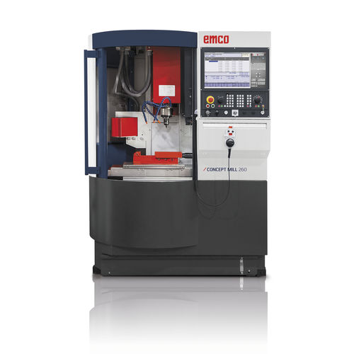 Fresadora CNC 3-4 ejes - CONCEPT MILL 260 - EMCO GmbH - vertical / con mesa rotativa / SK30