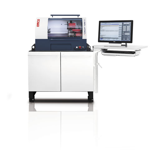 Máquina de torneado CNC - CONCEPT TURN 60 - EMCO GmbH - 2 ejes / de mesa plana / 8 herramientas
