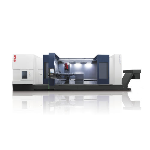 Centro de torneado-fresado CNC - HYPERTURN 200 Powermill - EMCO GmbH - horizontal / 3 ejes / de dos husillos