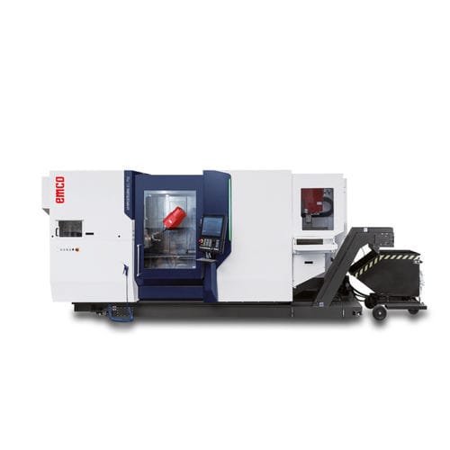 Centro de torneado-fresado CNC - HYPERTURN 65 Powermill G2 - EMCO GmbH - horizontal / 3 ejes / de dos husillos