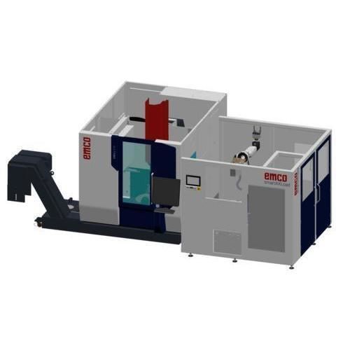 Célula robotizada de descarga - SMARTAXLOAD-MILL - EMCO GmbH - de paletización / de fresado / de carga