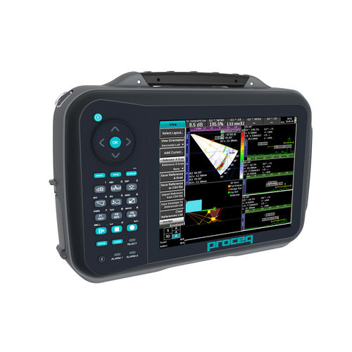Detector de defectos por ultrasonidos - Proceq Flaw Detector 100 - Proceq - con transductores múltiples / de imágenes / de tiempo de vuelo