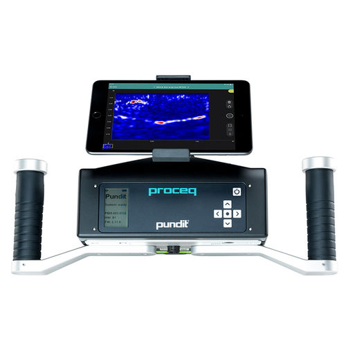Aparato de inspección PND por ultrasonidos mediante eco de impulso - Pundit PD8000 - Proceq - para tomografía
