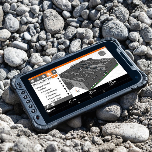 Controlador de campo GPS - Zenius800 - GeoMax - reforzado