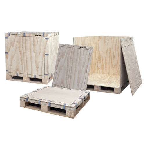 Caja-palé de madera - Eco - 360 Eco Packaging - para almacenamiento / de transporte / plegable