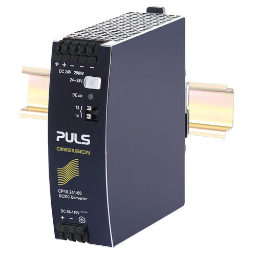 Convertidor DC/DC en riel DIN - CP10.241-60 - PULS GmbH - para aplicaciones ferroviarias / con amplia gama de entrada / CE