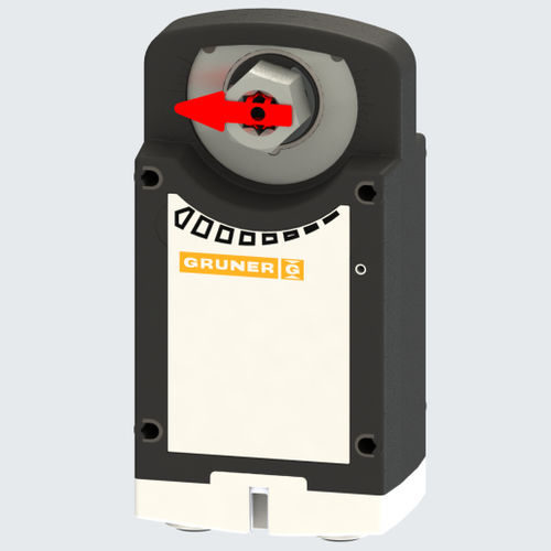 Actuador de compuerta eléctrico - 360-024-12-S2/8Fx  - GRUNER - rotativo / de protección contra el fuego y el humo / DC