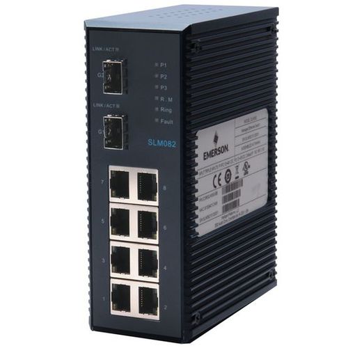 Conmutador Ethernet administrable - IC086SLM082 - Emerson - 10 puertos / redundante / RJ45