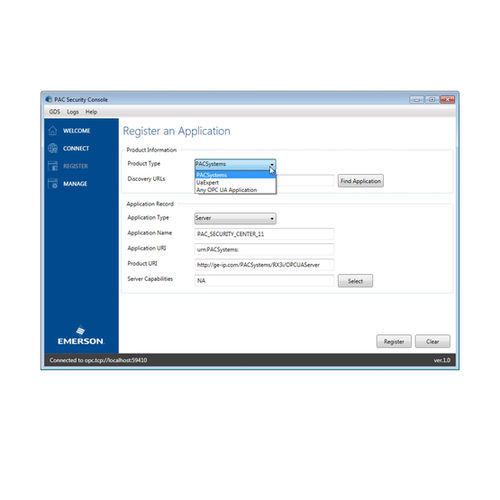 Software OPC - SE10DCM series - Emerson - para PAC / Unified Architecture