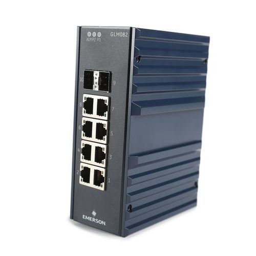 Conmutador Ethernet administrable - IC086GLM082 - Emerson - 10 puertos / Gigabit Ethernet / ProfiNet