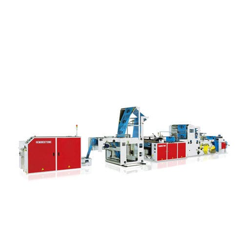 Máquina para fabricar bolsas de plástico - HM-1000MSR+IL - Hemingstone Machinery - para uso intensivo / automática