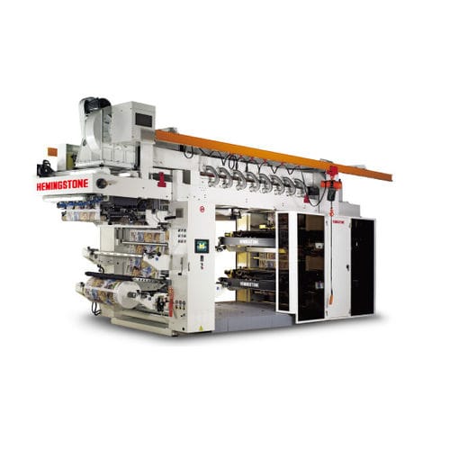 Prensa flexográfica stack - HM-804FP-OD/ 1004FP-OD/ 1204FP-OD/ 1404FP-OD/ 1604FP-OD - Hemingstone Machinery - de 4 colores / para papel