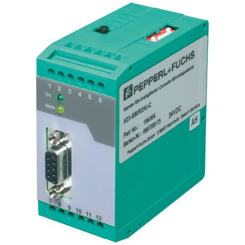 Convertidor de señal SSI - K23 series - Pepperl+Fuchs SE - en riel DIN / para codificador rotativo