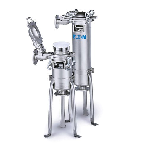 Cárter de filtro de una sola bolsa - TOPLINE  - Eaton Hydraulics - para líquido / de acero inoxidable / de alta eficacia