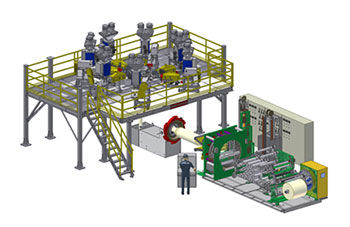 Línea de coextrusión multicapas - ALPHA PLUS  - Alpha Marathon Technologies Group, Inc. - de película soplada