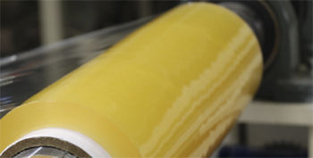 Línea de extrusión de película plana - Alpha Cling  - Alpha Marathon Technologies Group, Inc. - para PVC / para film alimentario