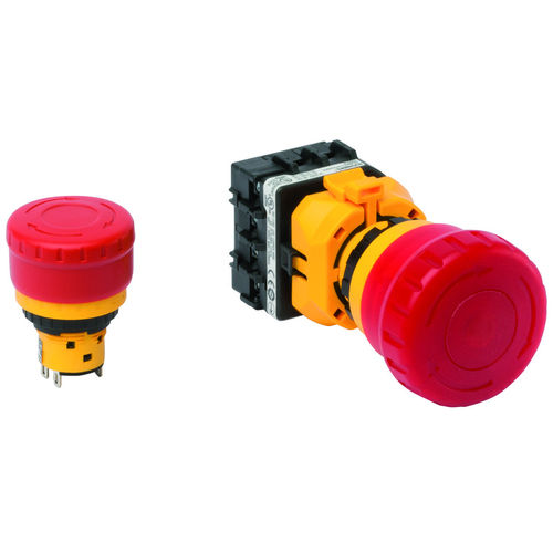 Interruptor de seta - ES-FB1W-XW1E-BV412MFR-YO - EUCHNER GmbH + Co. KG - unipolar / IP65 / de termoplástico