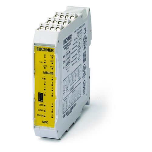 Relé de seguridad PLe - MSC-CB-AC-FI8FO2-121289 - EUCHNER GmbH + Co. KG - en riel DIN / de dos canales / compacto