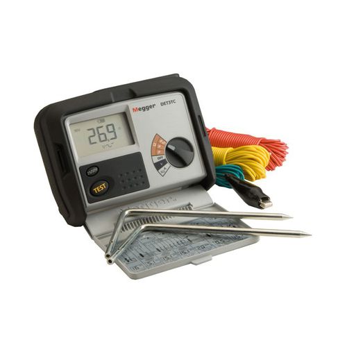 Comprobador de resistencia de tierra - DET3TD - MEGGER - de resistencia de puesta a tierra / de instalación eléctrica / para la industria