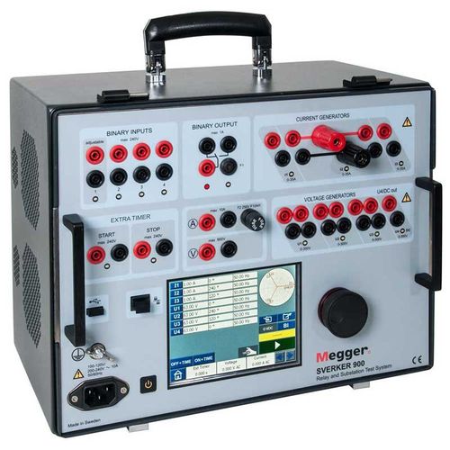 Sistema de prueba para máquinas e instalaciones eléctricas - SVERKER900 - MEGGER - para relé trifásico / compacto / automático