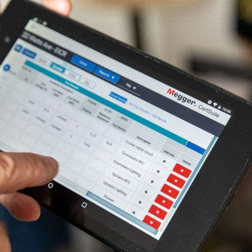 Software para prueba - CertSuite PAT - MEGGER - de gestión de informes / de control de calidad / de grabadora de datos